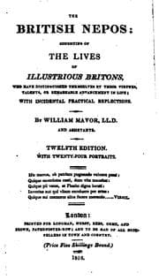 Tapa de The British Nepos; or, Youth's mirror: lives of illustrious Britons