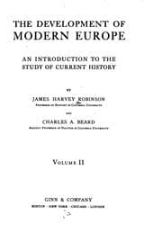 Tapa de The Development of Modern Europe: An Introduction to the Study of Current History