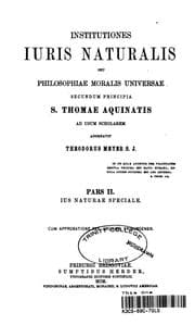 Tapa de INSTITUTIONES IURIS NATURALIS