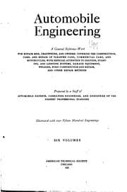 Tapa de Automobile Engineering: A General Reference Work