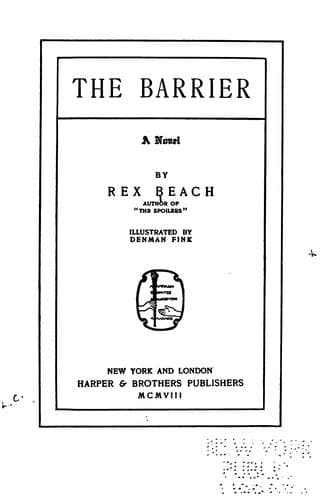Tapa de The Barrier: A Novel
