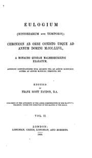 Tapa de Eulogium (historiarum sive temporis): chronicon ab orbe condito usque ad ...