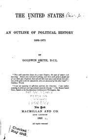Tapa de The United States: An Outline of Political History, 1492-1871