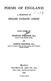 Tapa de Poems of England: A Selection of English Patriotic Poetry
