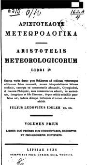 Tapa de Aristotelis Meteorologicorum Libri IV