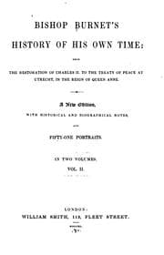 Tapa de Bishop Burnet's History of His Own Time: From the Restoration of Charles II to the Treaty of ..