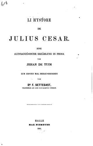 Tapa de Li hystore de Julius Cesar