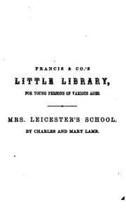 Tapa de Mrs. Leicester's School: The Histories of Several Young Ladies, Related by Themselves