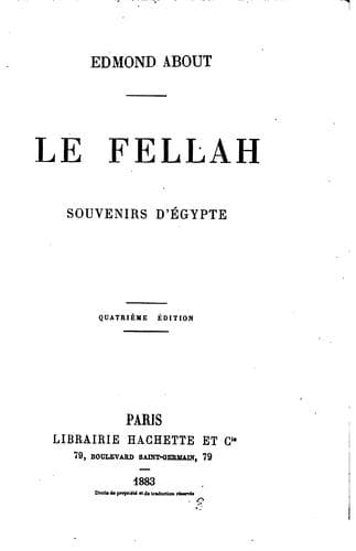 Tapa de Le fellah: souvenirs d'Egypte