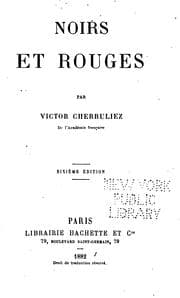 Tapa de Noirs et rouges
