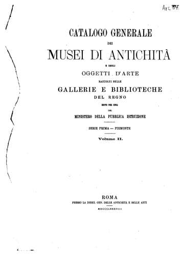 Tapa de Regio museo di Torino