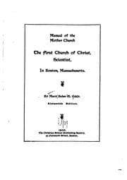 Tapa de Manual of the Mother Church: The First Church of Christ, Scientist, in Boston, Massachusetts