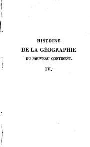 Tapa de Examen critique de l'histoire de la géographie du nouveau continent et des ..
