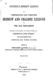 Tapa de A compendious and complete Hebrew and Chaldee lexicon to the Old Testament ..