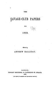 Tapa de The Savage-club Papers ..