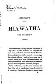 Tapa de Long-Fellow: Hiawatha, poëme indo-américain