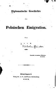 Tapa de Diplomatische Geschichte der polnischen Emigration.