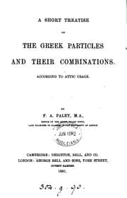 Tapa de A short treatise on the Greek particles and their combinations