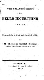 Tapa de De bello Iugurthino liber: Grammatische, kritisch und historisch