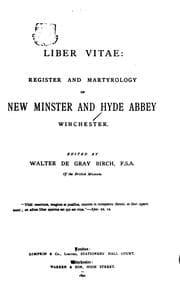 Tapa de Liber Vitae: Register and Martyrology of New Minster and Hyde Abbey, Winchester
