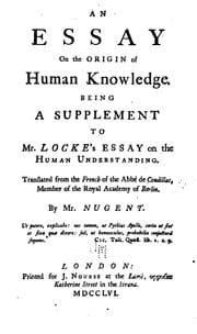 Tapa de An Essay on the Origin of Human Knowledge: Being a Supplement to Mr. Locke's Essay on the Human ..