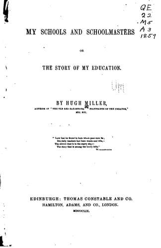 Tapa de My Schools and Schoolmasters