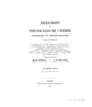Tapa de Zeitschrift Fur Physikalische Chemie