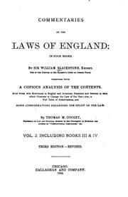 Tapa de Commentaries on the laws of England