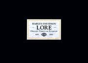 Tapa de Harley Davidson Lore 1903-1965 (Harley-Davidson)