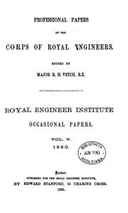 Tapa de Professional Papers of the Corps of Royal Engineers