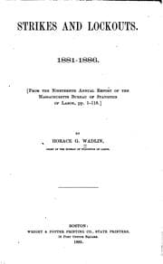 Tapa de Strikes and Lockouts, 1881-1886: From the Nineteenth Annual Report of the ..