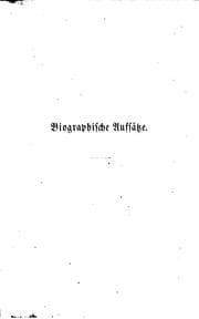 Tapa de Biographische Aufsätze