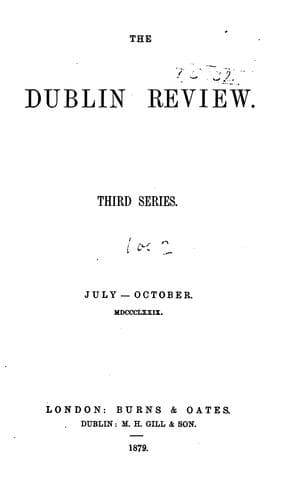 Tapa de The Dublin Review