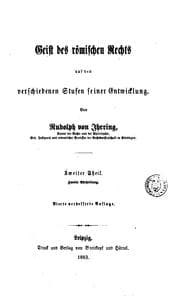 Tapa de Geist des römischen Rechts, auf den verschiedenen Stufen seiner Entwicklung