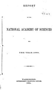 Tapa de Report of the National Academy of Sciences