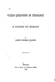 Tapa de Vexed Questions in Theology: A Series of Essays