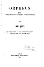Tapa de Orpheus