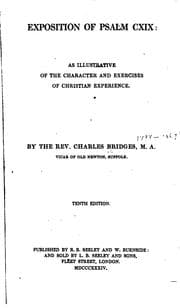 Tapa de Exposition of Psalm CXIX: As Illustrative of the Character and Exercises of Christian Experience