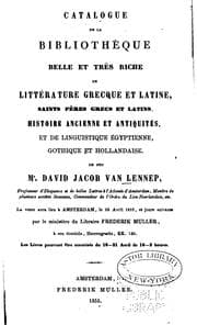Tapa de Catalogue de la bibliothèque ...: de litterature grecque et latine ..