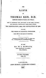 Tapa de The Life of Thomas Ken, D.D.