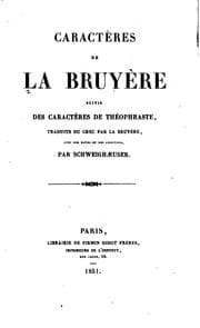 Tapa de Caractères de La Bruyère