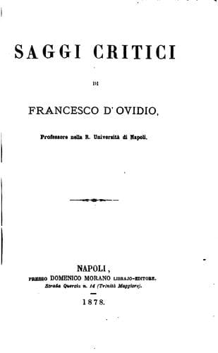 Tapa de Saggi critici