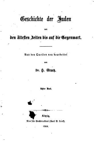 Tapa de Geschichte der Juden