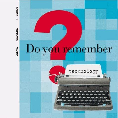 Tapa de Do You Remember Technology?