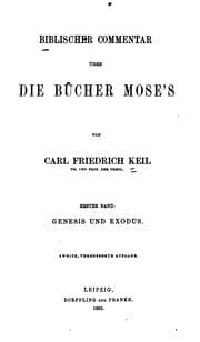 Tapa de Biblischer Commentar über die Bücher Mose's
