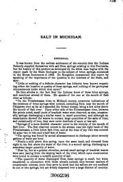 Tapa de Statistics Relating to the Saline Interests of Michigan