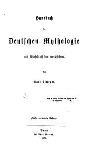 Tapa de Handbuch der deutschen Mythologie mit Einschluss der Nordischen