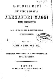 Tapa de Q. Curtii Rufi de rebus gestis Alexandri Magni: libri superstites cum ...