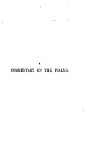 Tapa de A commentary on the Psalms, by J.M. Neale (and R.F. Littledale). 4 vols. [and] Index
