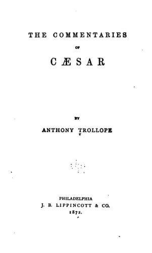 Tapa de The Commentaries of Caesar